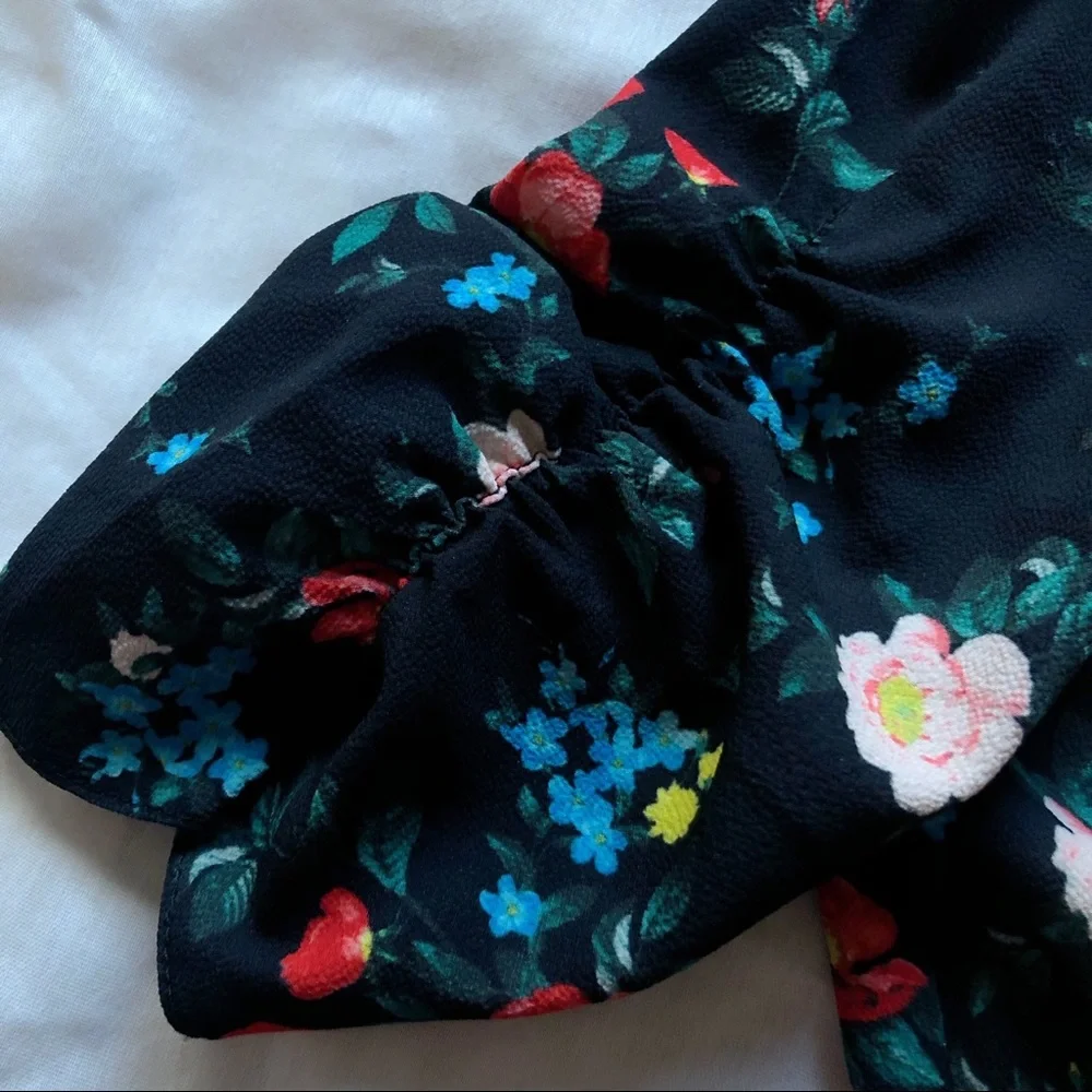 miss selfridge ⋆ ruched floral dress